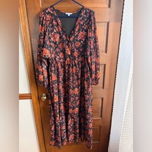 Ophelia Rose Floral Chiffon Maxi Dress